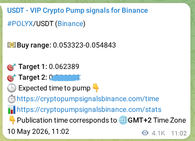 POLYX pump signal verification from Binance, timestamp: 15 May 2026, 03:35