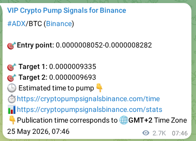 Explore the ADX pump signal verification from Binance, timestamp: 28 May 2026, 11:54 ADX pump signal verification from Binance, timestamp: 28 May 2026, 11:54
