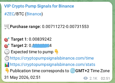 Check out the Binance pump signal proof for ZEC on 02 June 2026, 13:09 Binance pump signal proof for ZEC on 02 June 2026, 13:09