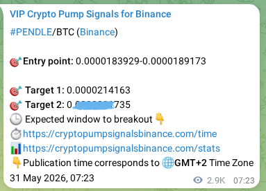 Binance trading signal proof for PENDLE pump, 03 June 2026, 14:58 Binance trading signal proof for PENDLE pump, 03 June 2026, 14:58
