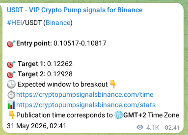 Check out the Binance pump signal proof for HEI on 06 June 2026, 12:47 Binance pump signal proof for HEI on 06 June 2026, 12:47