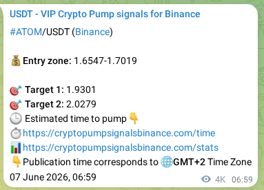Watch the live proof of ATOM pump signal on Binance, 11 June 2026, 23:00 Live proof of ATOM pump signal on Binance, 11 June 2026, 23:00