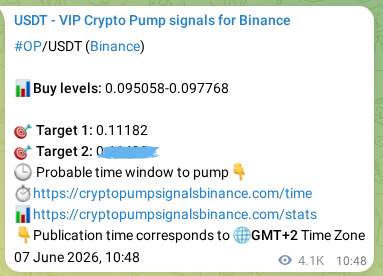 Check the Binance signal verification for OP pump, 13 June 2026, 16:07 Binance signal verification for OP pump, 13 June 2026, 16:07