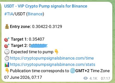 Watch the live proof of TIA pump signal on Binance, 13 June 2026, 17:22 Live proof of TIA pump signal on Binance, 13 June 2026, 17:22