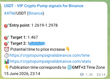 Signal verification: ATM pump on Binance at 17 June 2026, 09:56